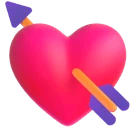 Heart with Arrow emoji on Microsoft