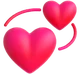Revolving Hearts emoji, Microsoft design