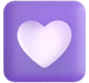 Heart Decoration emoji, Microsoft design