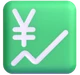 Chart Increasing with Yen emoji, Microsoft design
