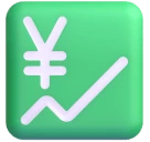 Chart Increasing with Yen emoji on Microsoft