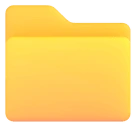 File Folder emoji as drawn by Microsoft