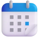 Tear-off Calendar emoji on Microsoft