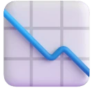 Chart Decreasing emoji on Microsoft