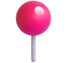 Round Pushpin emoji on Microsoft