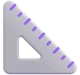 Triangular Ruler emoji, Microsoft design