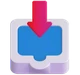 Inbox Tray emoji, Microsoft design