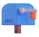 Closed Mailbox with Lowered Flag emoji, Microsoft design