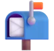 Open Mailbox with Raised Flag emoji, Microsoft design