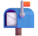 Open Mailbox with Raised Flag emoji on Microsoft