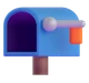 Open Mailbox with Lowered Flag emoji, Microsoft design