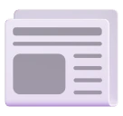 Newspaper emoji, Microsoft design