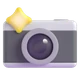 Camera with Flash emoji, Microsoft design