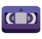 Videocassette emoji on Microsoft