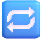 Repeat Button emoji, Microsoft design
