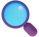 Magnifying Glass Tilted Left emoji, Microsoft design