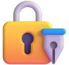 Locked with Pen emoji on Microsoft