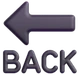 Back Arrow emoji, Microsoft design