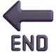 End Arrow emoji, Microsoft design
