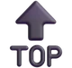 Top Arrow emoji, Microsoft design