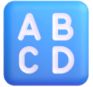 Input Latin Uppercase emoji, Microsoft design