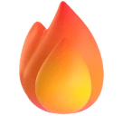 Fire emoji on Microsoft