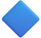 Large Blue Diamond emoji, Microsoft design