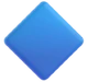 Small Blue Diamond emoji, Microsoft design
