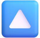 Upwards Button emoji, Microsoft design