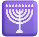 Menorah emoji on Microsoft
