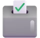 Ballot Box with Ballot emoji, Microsoft design