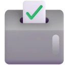 Ballot Box with Ballot emoji on Microsoft