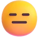 Expressionless Face emoji, Microsoft design