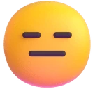 Expressionless Face emoji on Microsoft