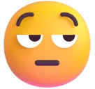 Unamused Face emoji on Microsoft