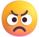 Angry Face emoji on Microsoft