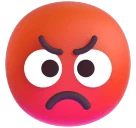 Enraged Face emoji on Microsoft
