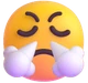Face with Steam From Nose emoji, Microsoft design
