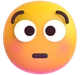 Flushed Face emoji, Microsoft design