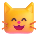 Grinning Cat with Smiling Eyes emoji on Microsoft