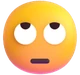 Face with Rolling Eyes emoji, Microsoft design