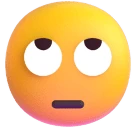Face with Rolling Eyes emoji on Microsoft