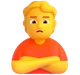 Person Pouting emoji, Microsoft design