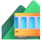 Mountain Railway emoji on Microsoft