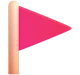 Triangular Flag emoji, Microsoft design
