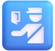 Passport Control emoji, Microsoft design