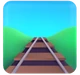 Railway Track emoji, Microsoft design