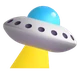 Flying Saucer emoji, Microsoft design