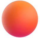 Orange Circle emoji on Microsoft