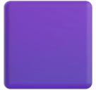 Purple Square emoji, Microsoft design